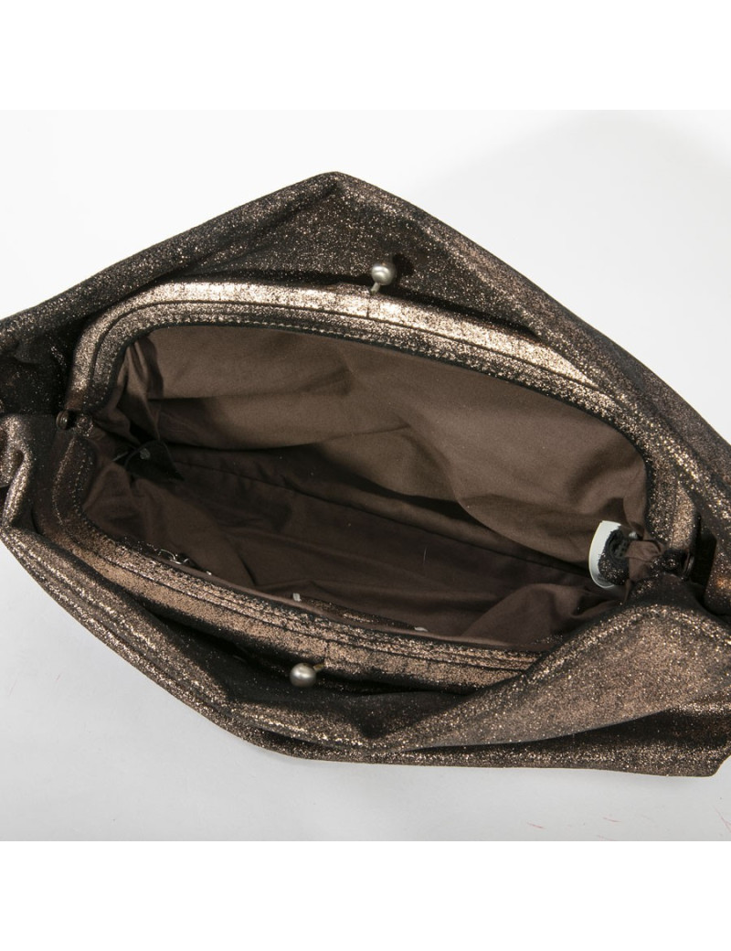 MARTIN MARGIELA golden brown clutch