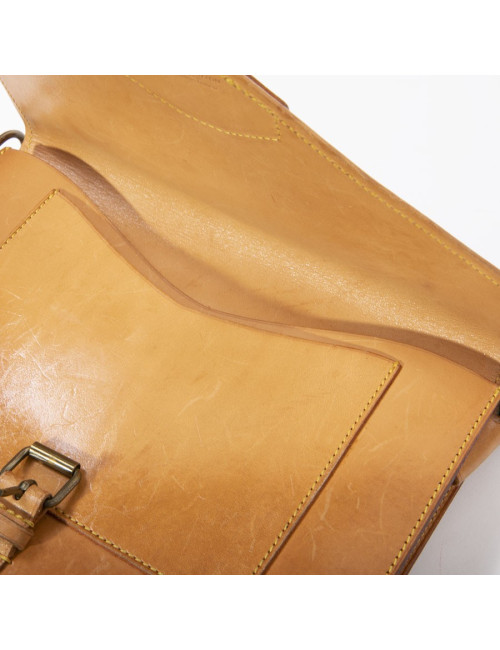 LOUIS VUITTON vintage double bag in brown monogram canvas and leather