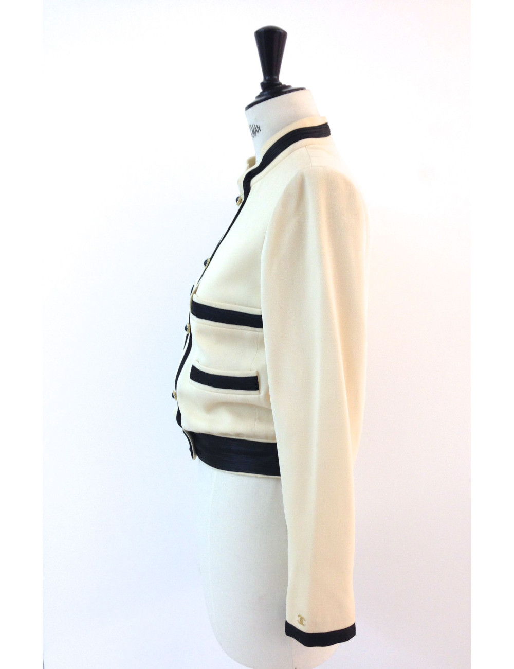 Veste CHANEL en laine inspiration asiatique T 40