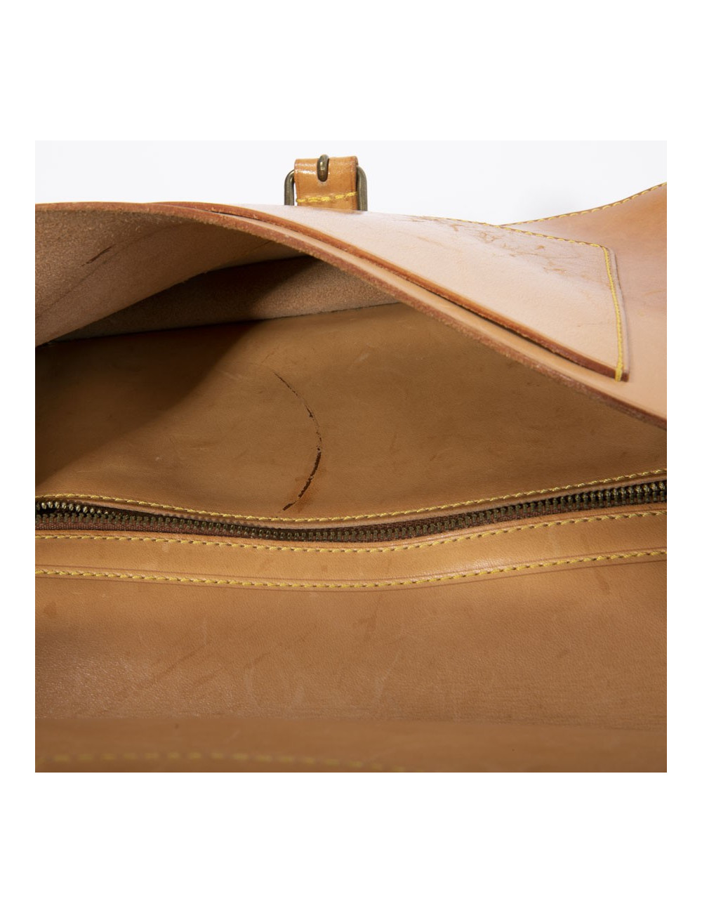 Sac double pochette LOUIS VUITTON toile Monogram marron Vintage