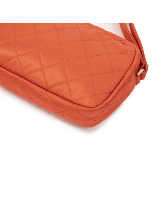 Pochette CHANEL toile parachute orange