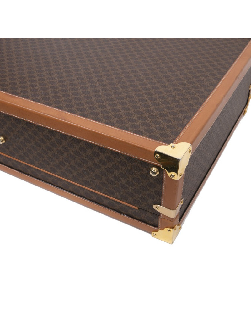 Valise CELINE en toile monogram marron