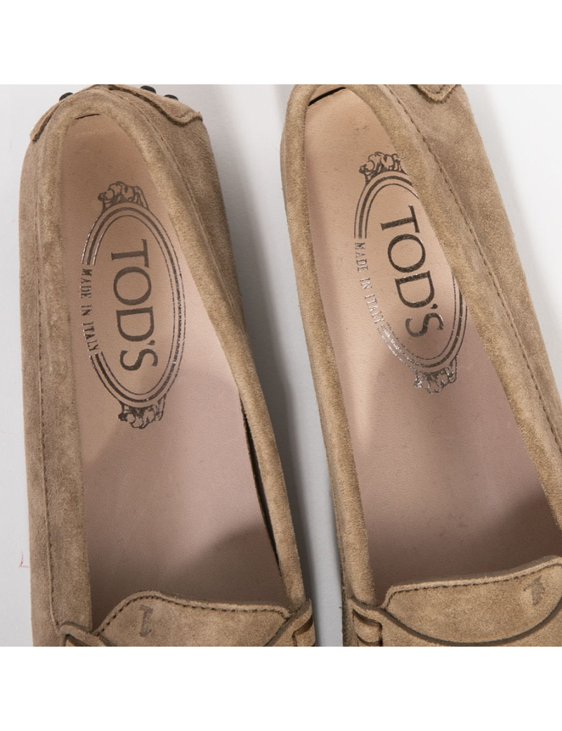 Mocassins T 38 TODS daim marron clair