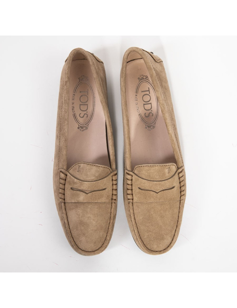Mocassins T 38 TODS daim marron clair