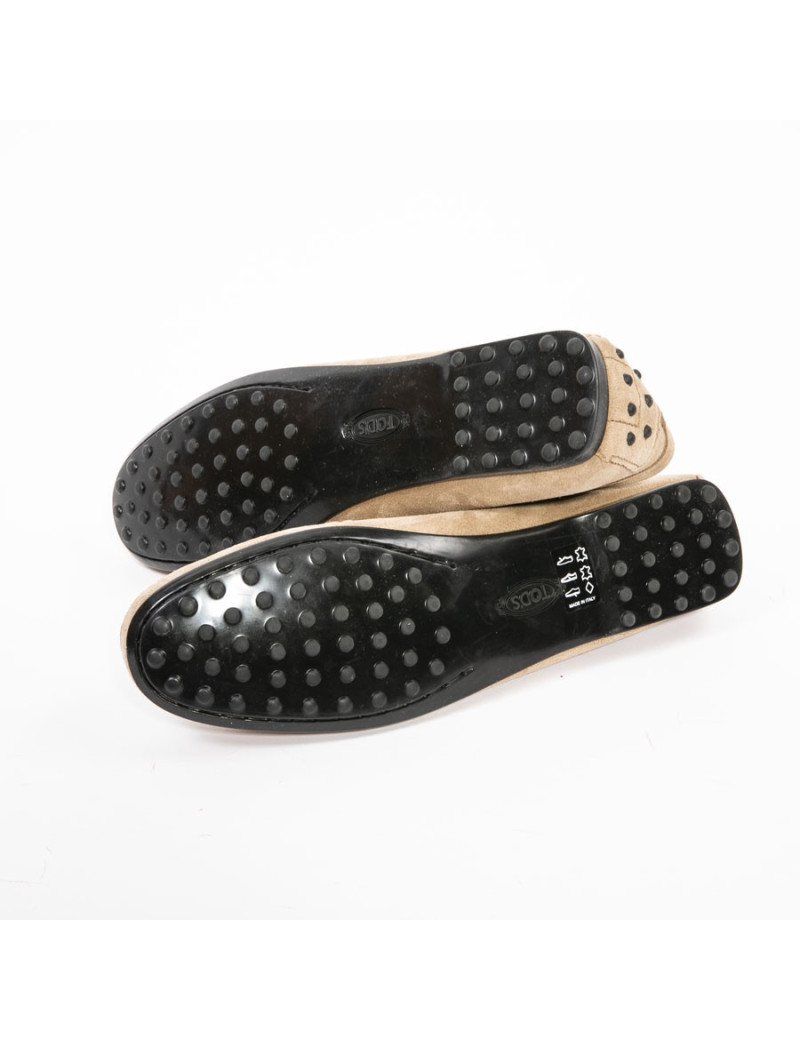 Mocassins T 38 TODS daim marron clair