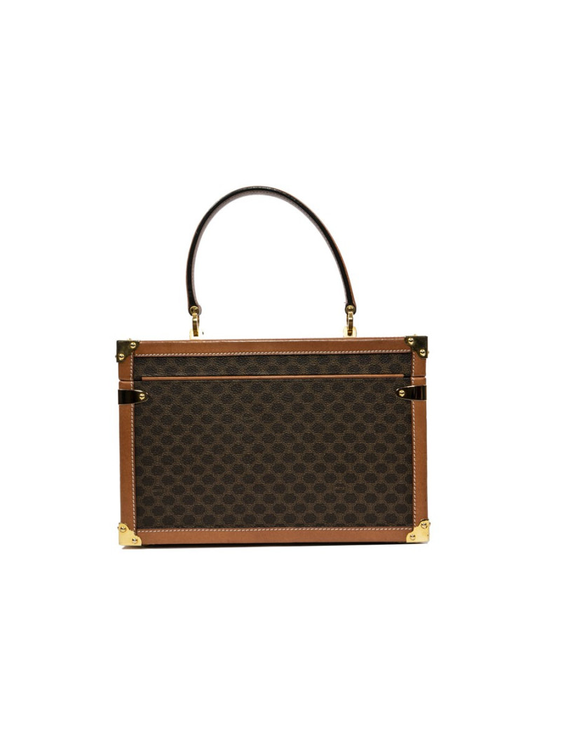 CELINE vanity case in brown monogram canvas