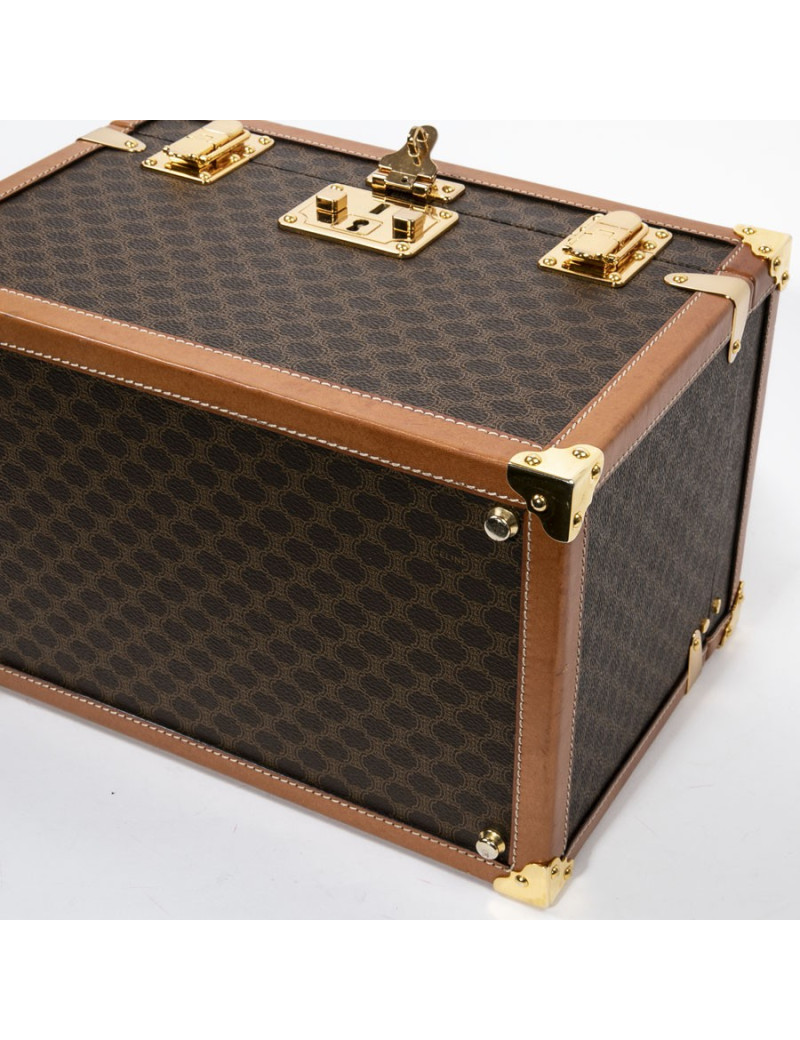 Vanity case CELINE en toile monogram marron