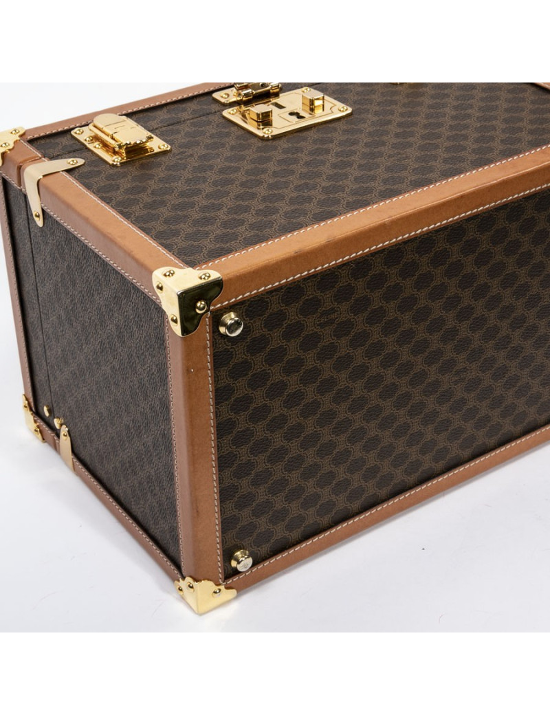 Vanity case CELINE en toile monogram marron