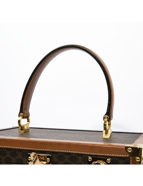 Vanity case CELINE en toile monogram marron