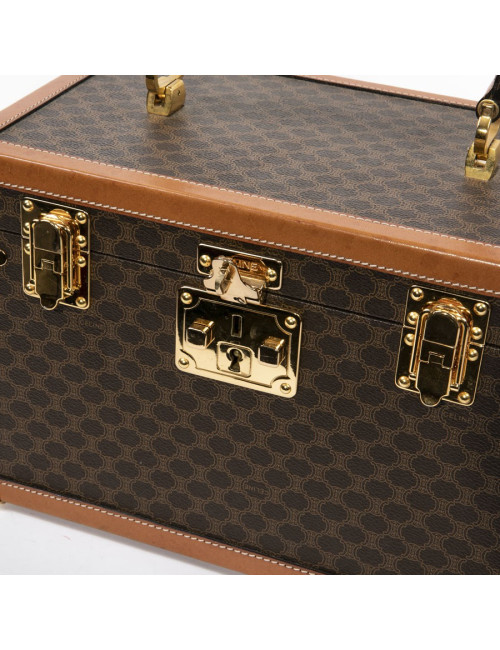 Vanity case CELINE en toile monogram marron