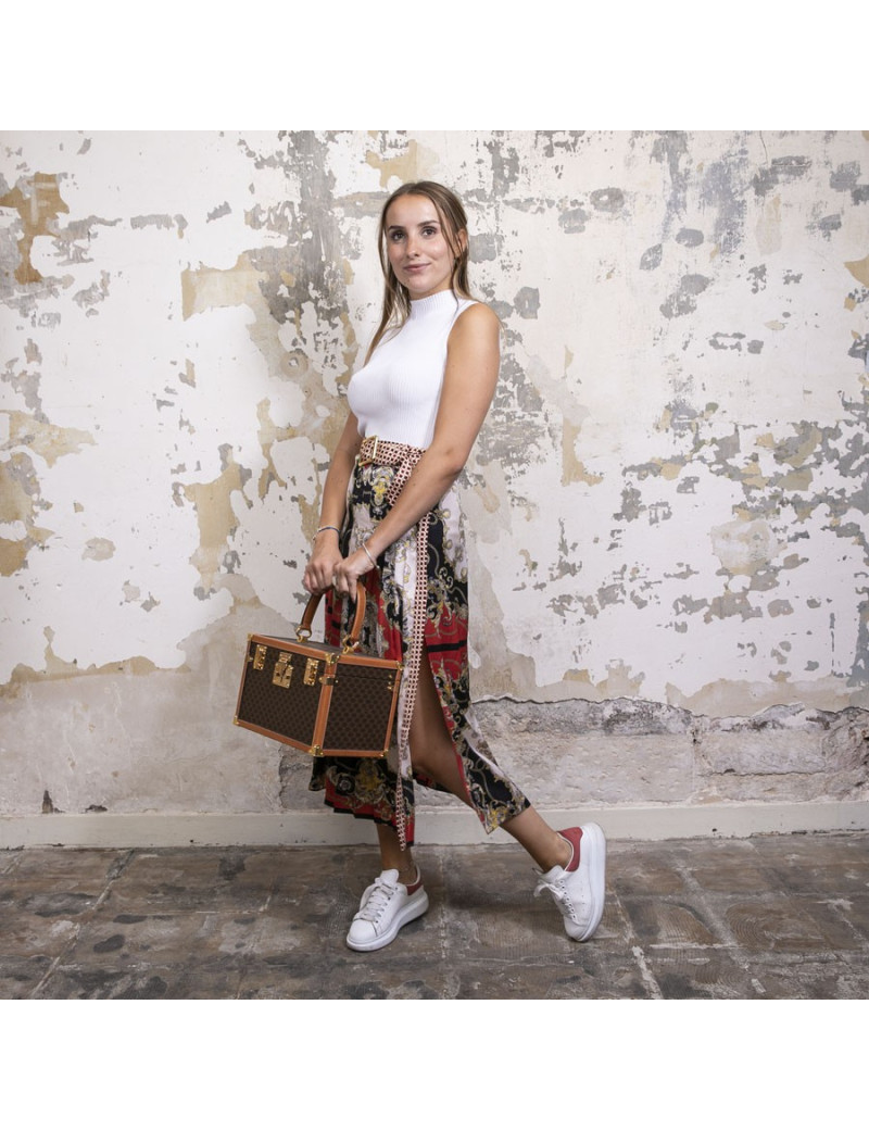 Vanity case CELINE en toile monogram marron