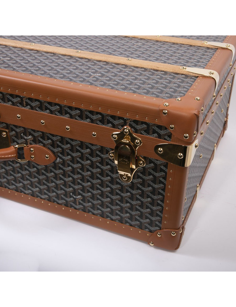 GOYARD Monogram large and rigid travel trunk 