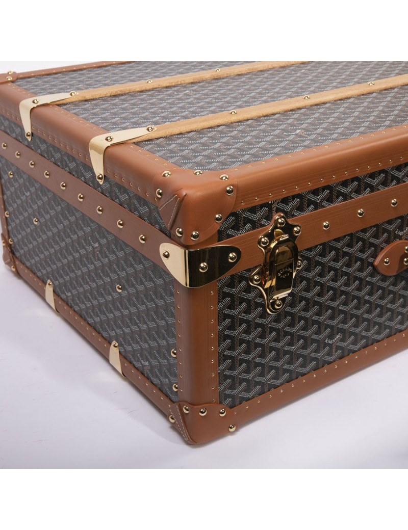 GOYARD Monogram large and rigid travel trunk 