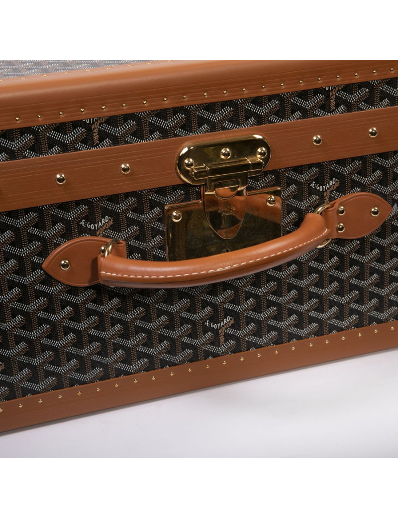 GOYARD Monogram large and rigid travel trunk 