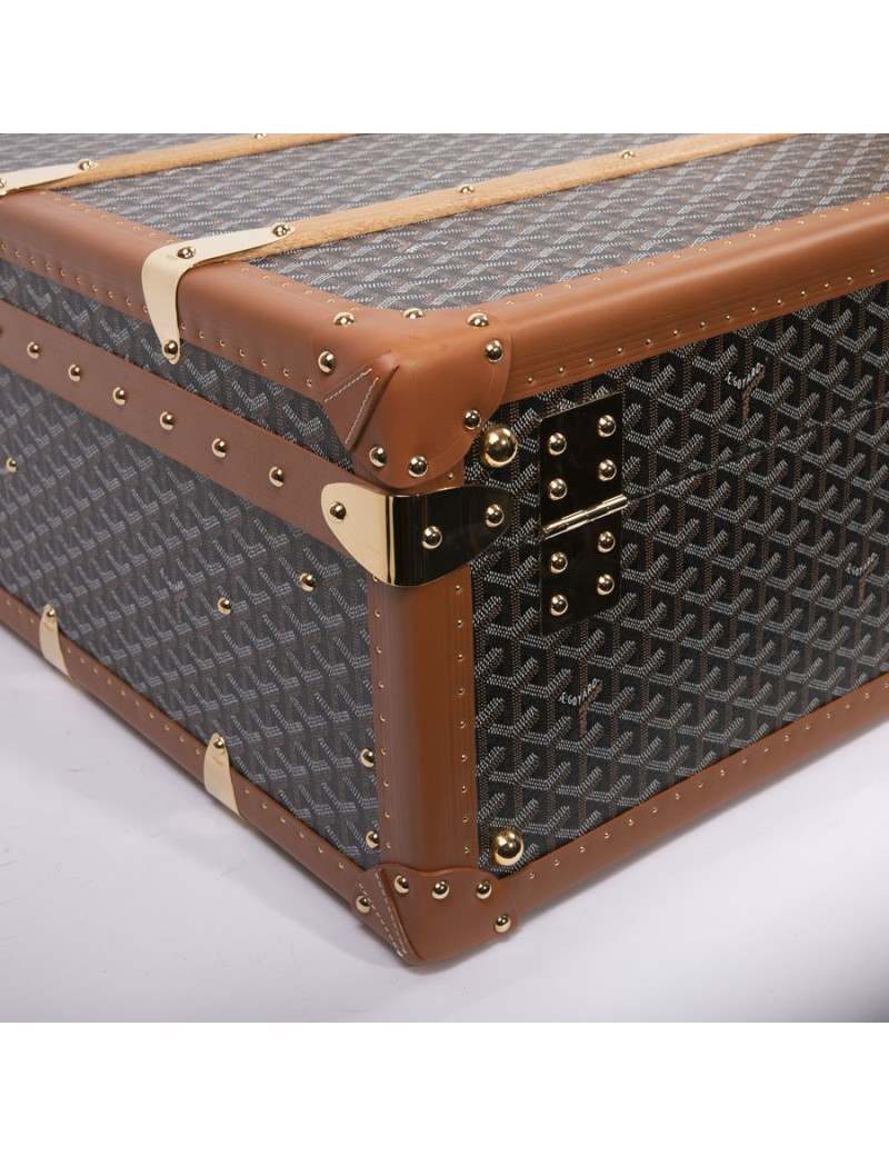 GOYARD Monogram large and rigid travel trunk 