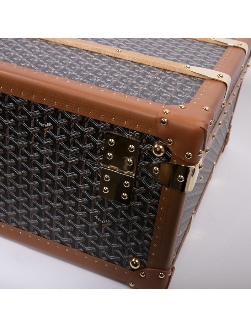 GOYARD Monogram large and rigid travel trunk 