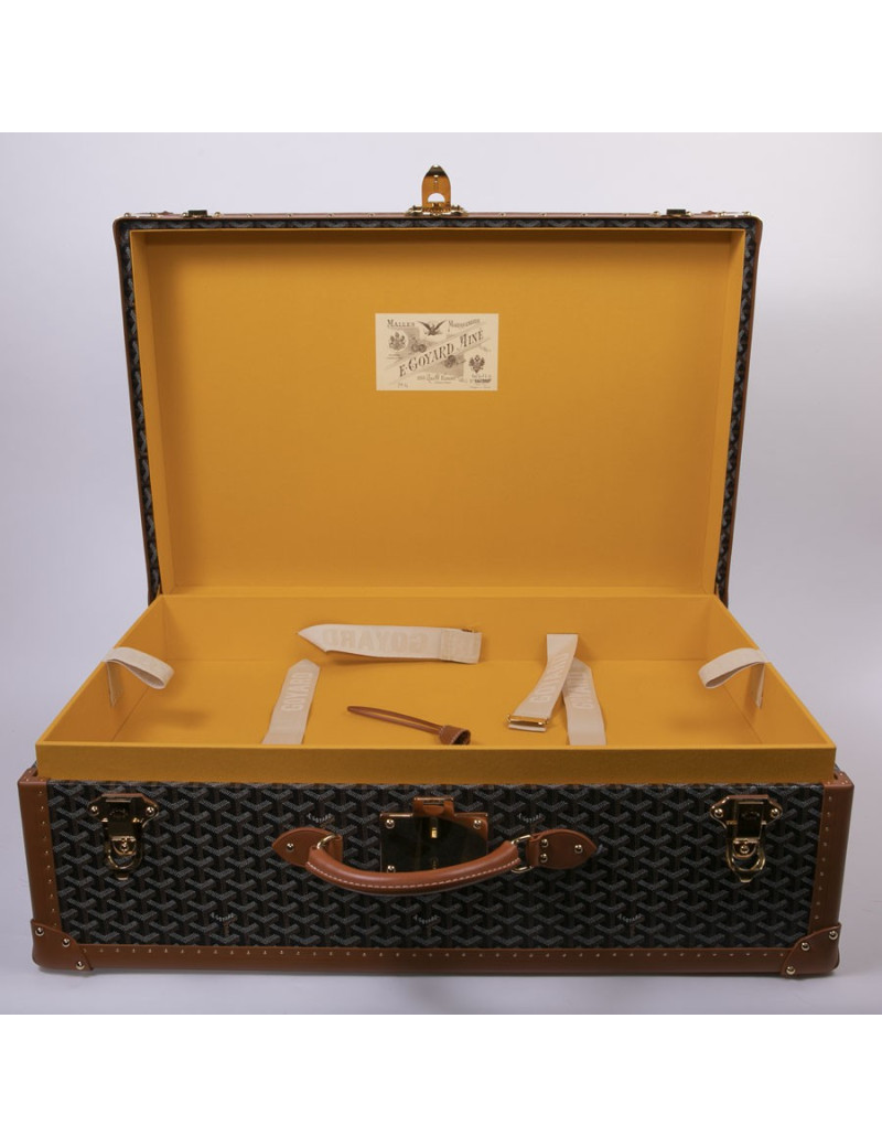 GOYARD Monogram large and rigid travel trunk 