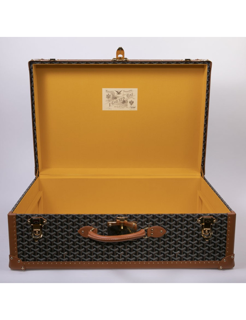 GOYARD Monogram large and rigid travel trunk 