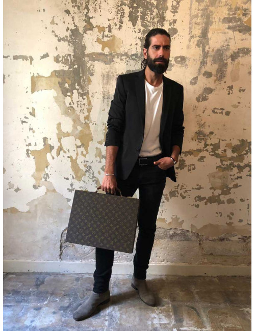 Attaché case LOUIS VUITTON toile mongram Vintage