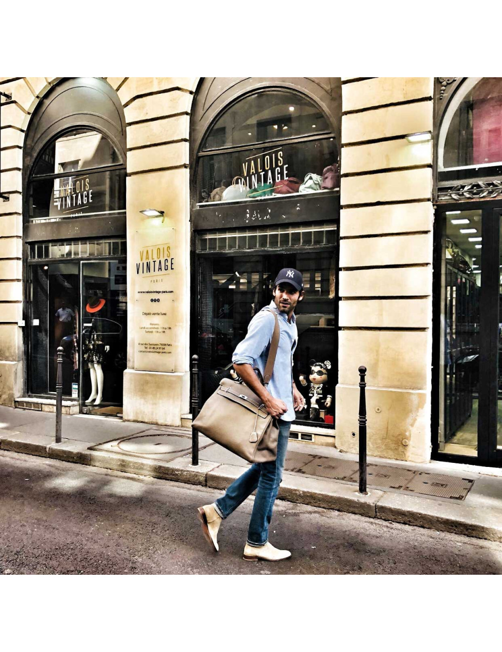 Sac Kelly II 50 HERMES avec bandoulière 