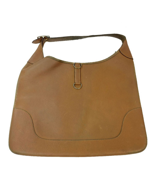 HERMÈS vintage Trim bag gold grained leather