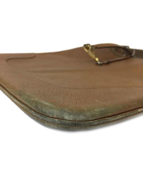 HERMÈS vintage Trim bag gold grained leather