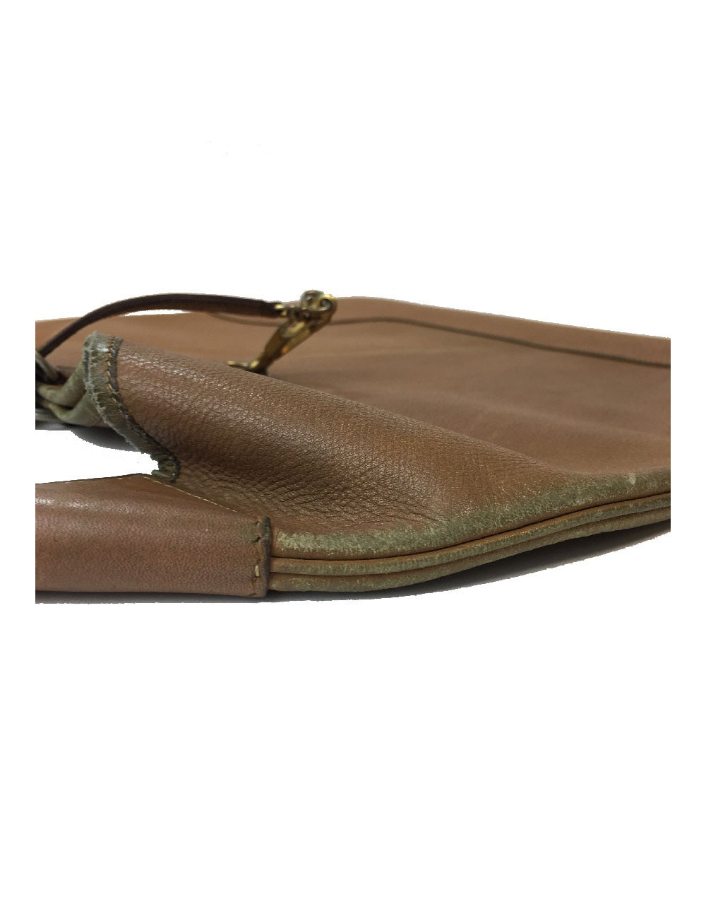 HERMÈS vintage Trim bag gold grained leather