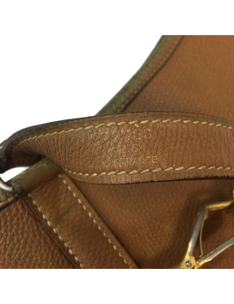 HERMÈS vintage Trim bag gold grained leather