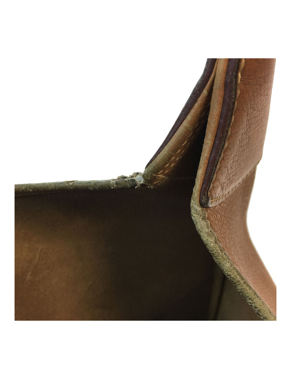 HERMÈS vintage Trim bag gold grained leather