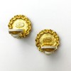 Boucles d'oreille clips CHANEL Vintage métal doré