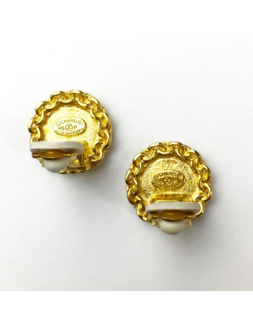 Boucles d'oreille clips CHANEL Vintage