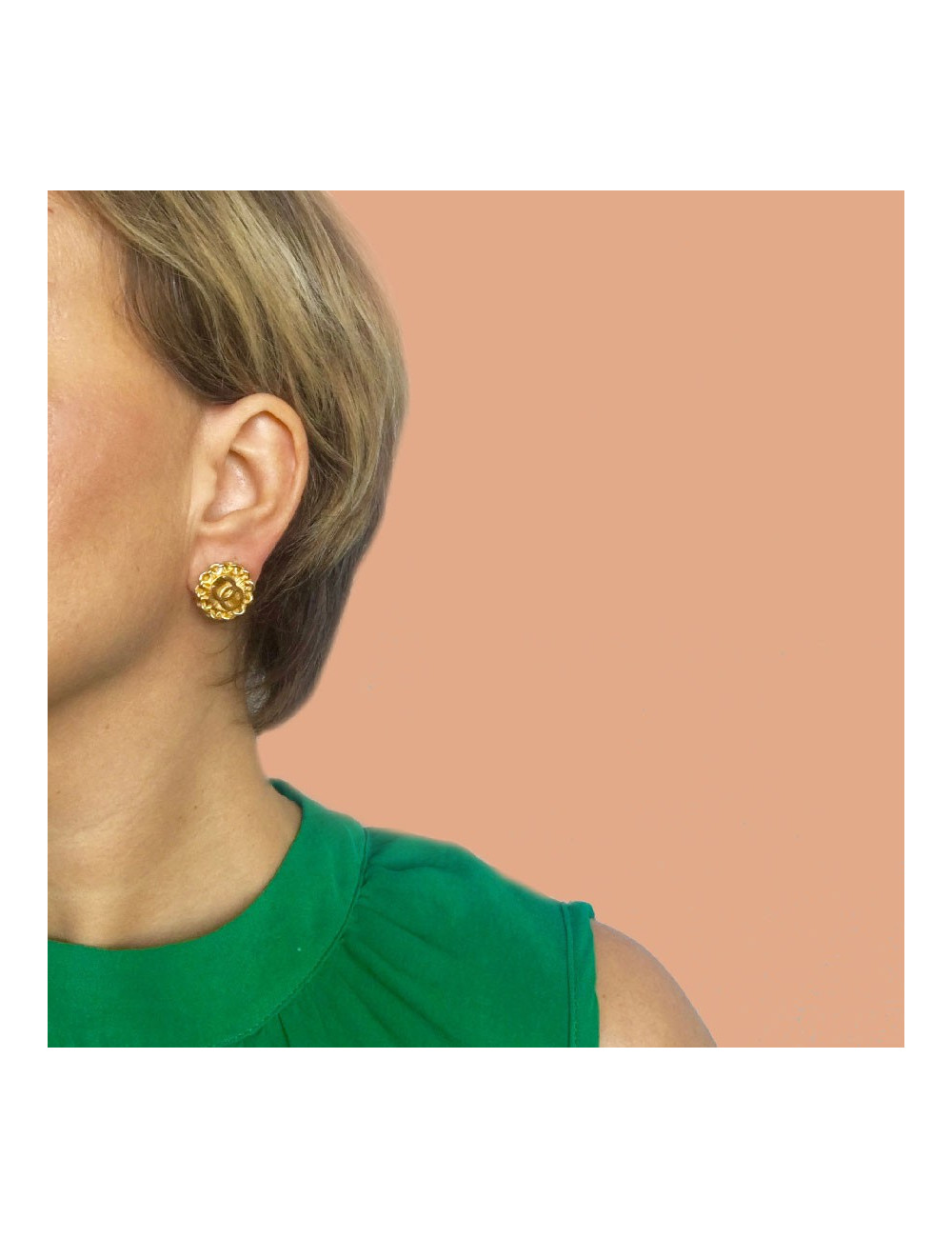 Boucles d'oreille clips CHANEL Vintage