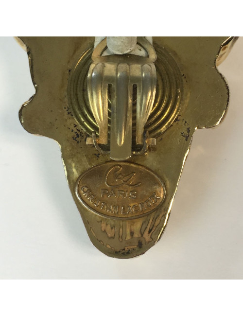 Boucles d'oreille clips CHRISTIAN LACROIX Vintage 