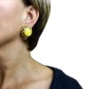 Boucles d'oreille clips CHANEL vintage dorés