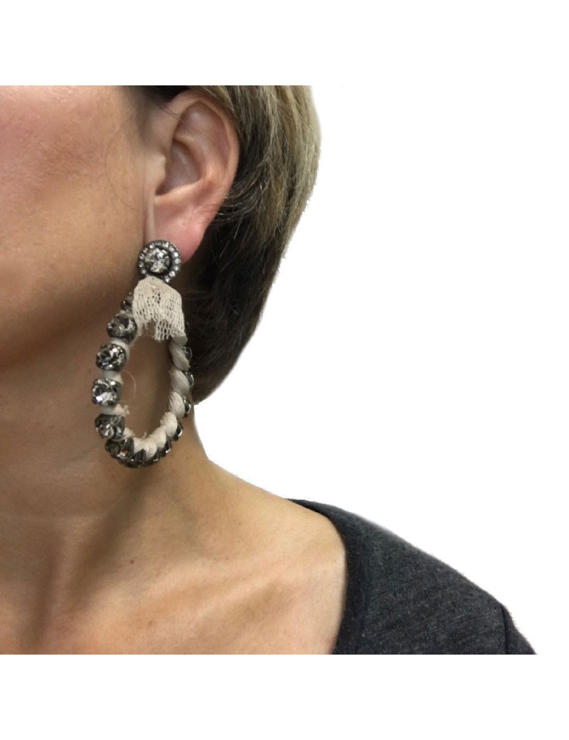 Boucles d'oreille clips LANVIN par ALBERT ELBAZ