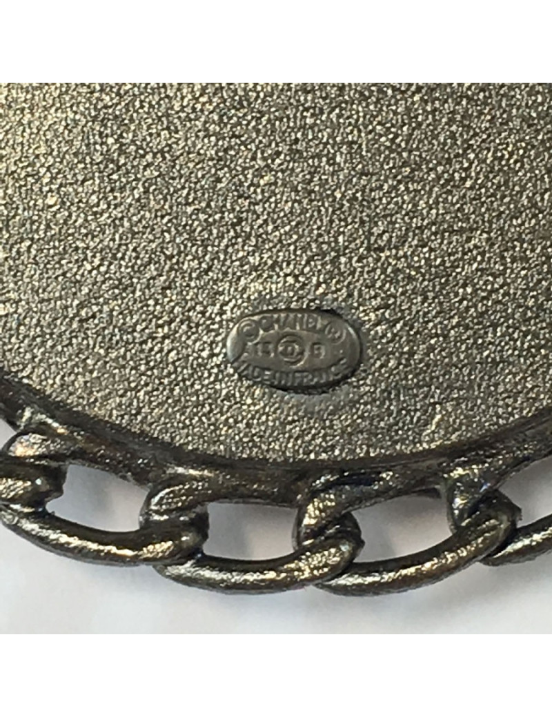 Broche CHANEL ronde Camélia 