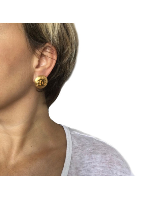 Boucles d'oreille clips CHANEL Vintage