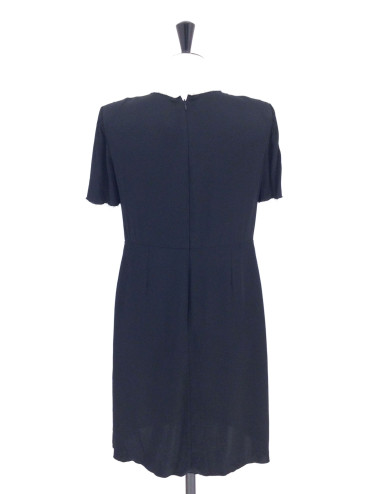 Robe CHANEL soie noire T  2