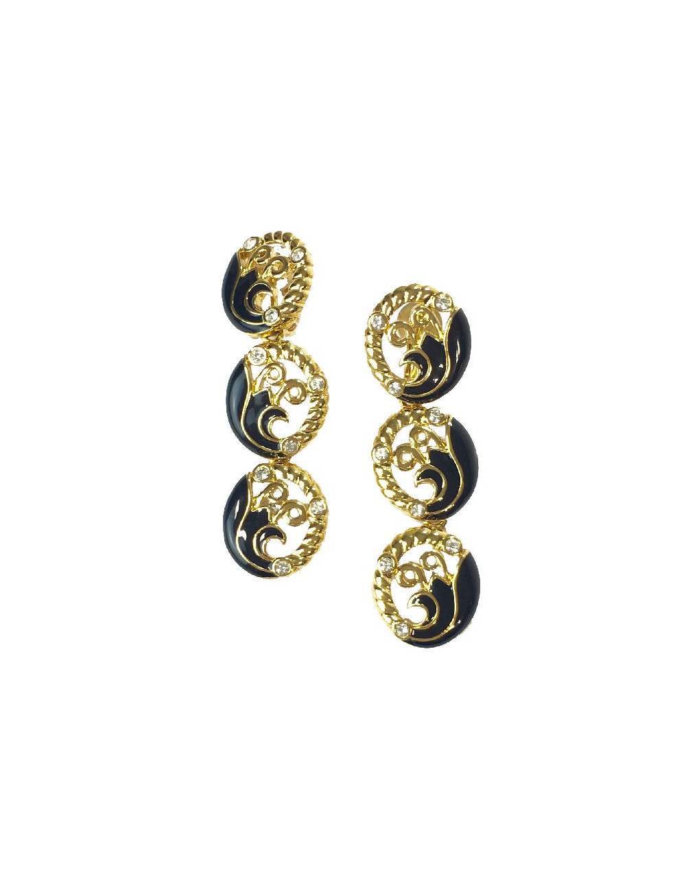 Boucles d'oreille clips pendantes Sans marque