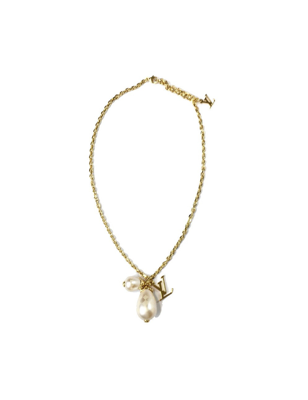 Collier LOUIS VUITTON avec une perle goutte nacrée
