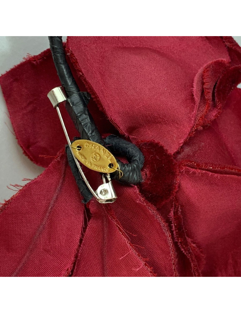 Camélia CHANEL en velours 