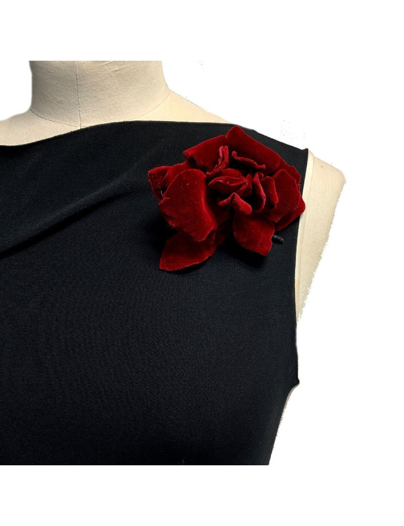 Camélia CHANEL en velours 