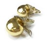 Boucles d'oreille clips ISABEL CANOVAS bicolores dorées et argent