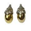 Boucles d'oreille clips ISABEL CANOVAS bicolores dorées et argent