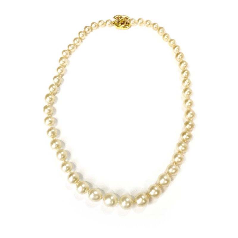 Pâte de Collier vintage CHANEL perles luxe certifié