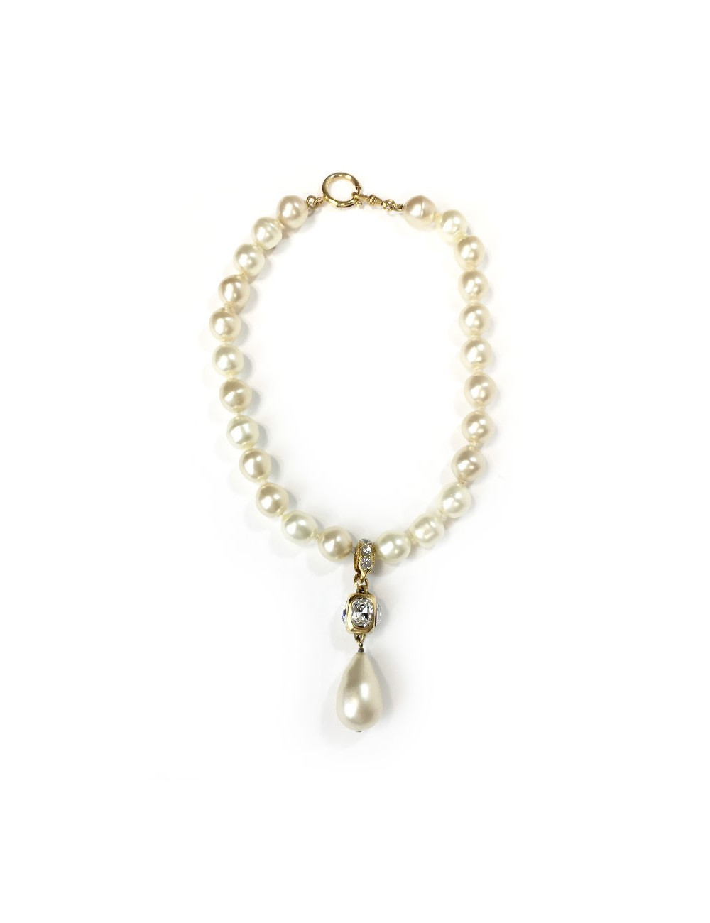 Collier CHANEL  grosses perles nacrées Vintage