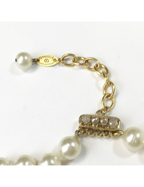 Collier CHANEL double rangs de perles nacrées