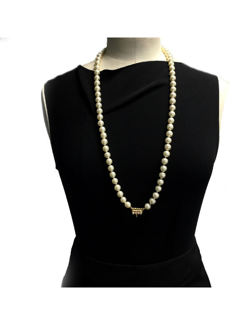 Collier CHANEL double rangs de perles nacrées