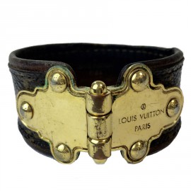 Bracelet LOUIS VUITTON toile Monogram marron