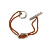 Bracelet HERMES cordon brique et boucle chaîne d'ancre
